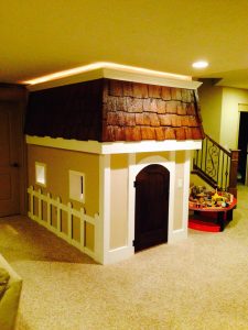 DWL Construction Furnishings and Built ins: Playhouse After Finishes
