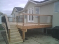 Redwood Deck with Metal Balustrade