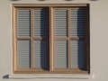 Louvered Half Open Shutters